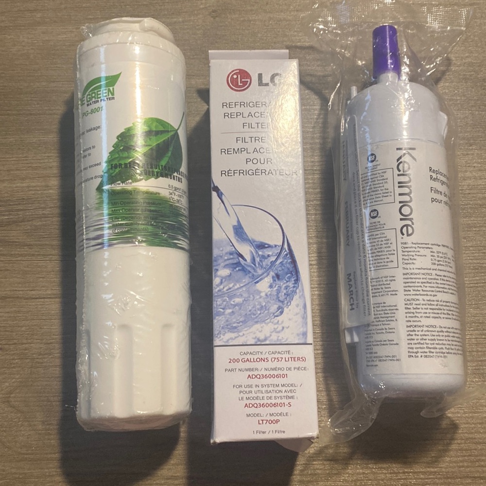 Refrigerator water replacement filters (Pg-8001, LT700P, P8RFKB2L)
